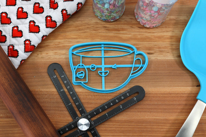Cute Food Cookie Cutters - Teacup Cookie, Pancake Cookie, Muffin Cookie, Hot Chocolate Cookie, Egg Toast Cookie