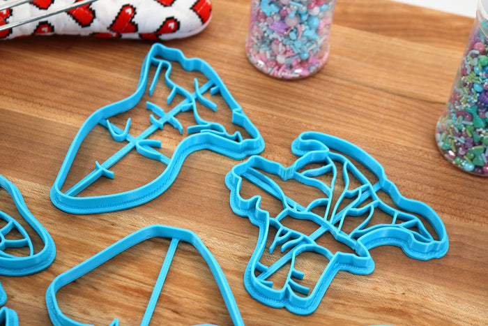 Cute Mushroom Cookie Cutters - Amanita, Chantrelle Pair, Sorrel Standing, Sleepy Oyster Mushroom, Deadly Nightblade - Forager Gift