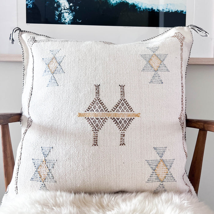 Daisy IV Moroccan Cactus Silk Pillow