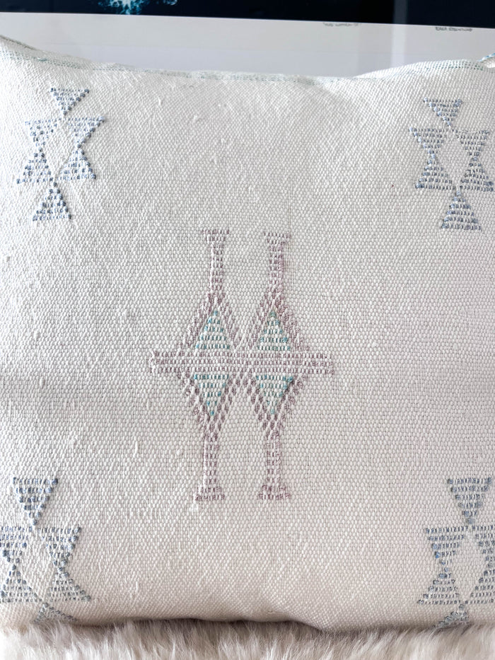 Daisy IX Moroccan Cactus Silk Pillow