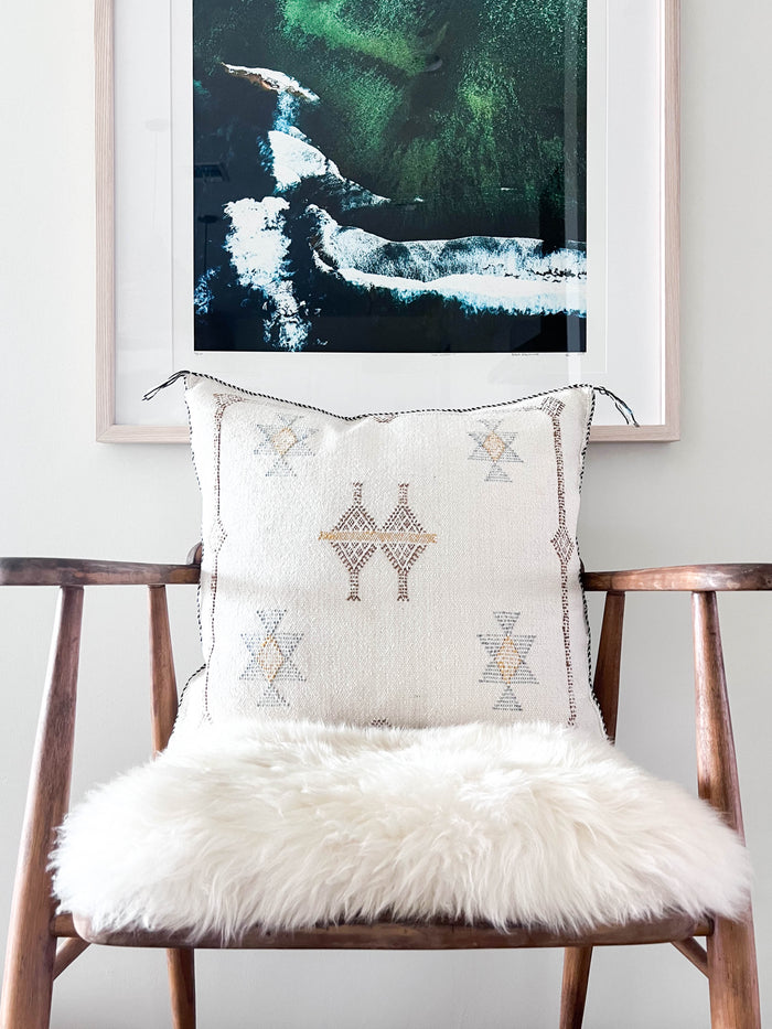 Daisy V Moroccan Cactus Silk Pillow