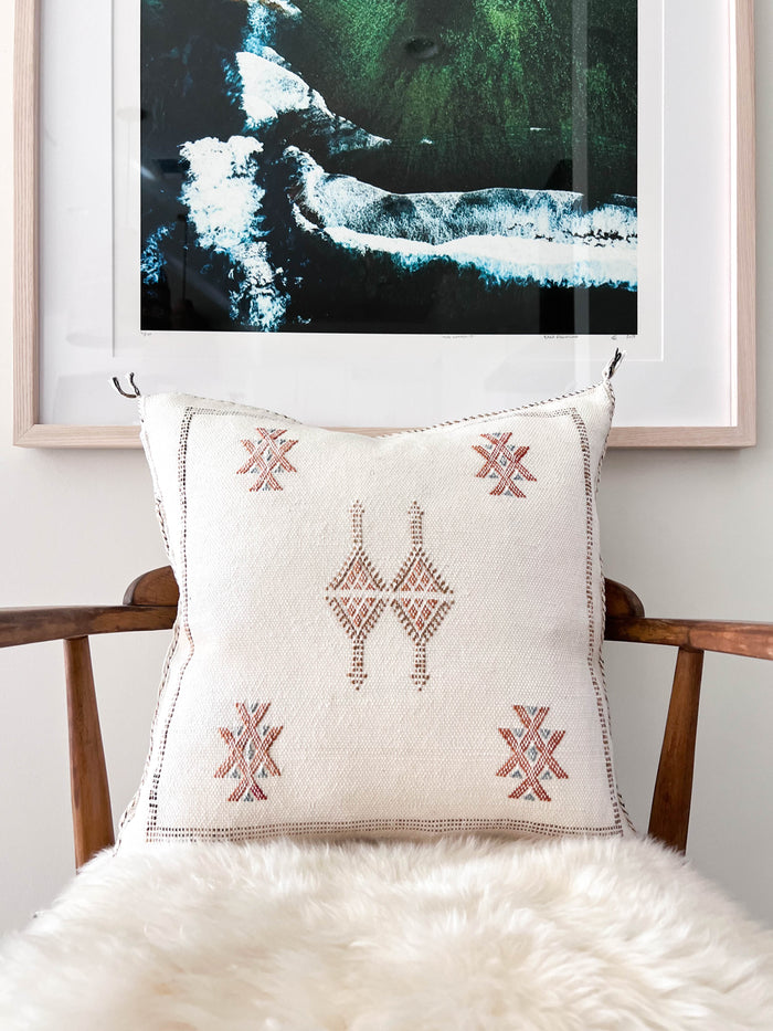 Daisy VIII Moroccan Cactus Silk Pillow