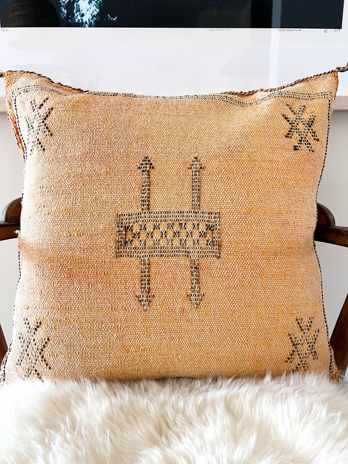Dandelion X Moroccan Sabra Cactus Silk Pillow