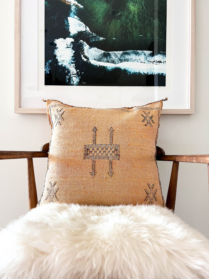 Dandelion X Moroccan Sabra Cactus Silk Pillow