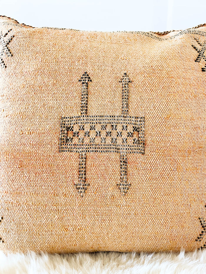 Dandelion X Moroccan Sabra Cactus Silk Pillow