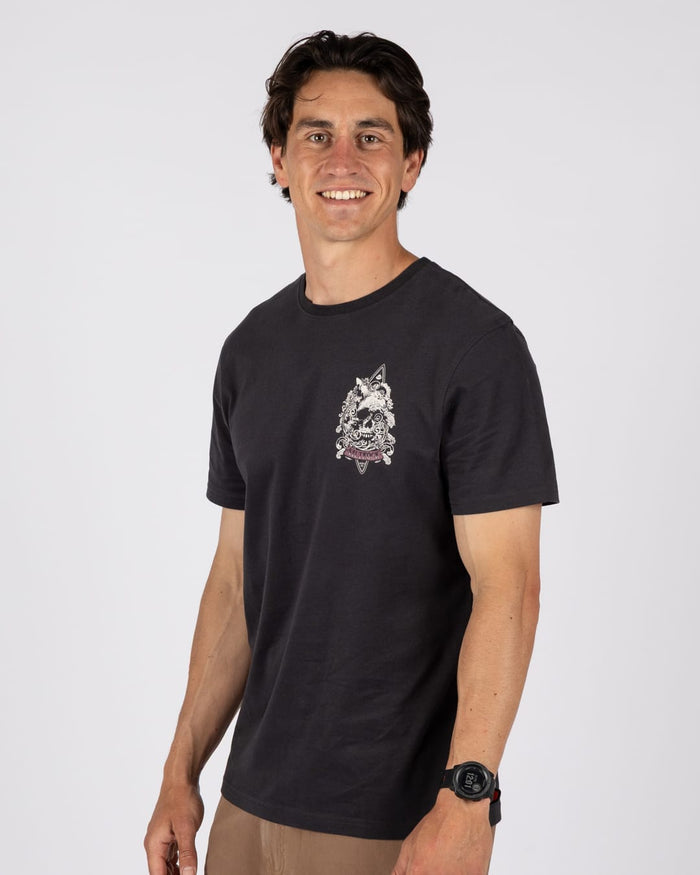 Dark Water  Mens Short Sleeve T-Shirt in Dark Grey
