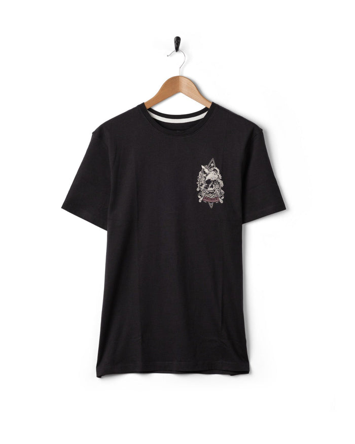 Dark Water  Mens Short Sleeve T-Shirt in Dark Grey