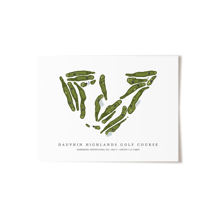 Dauphin Highlands Golf Course | Golf Course Print | Unframed