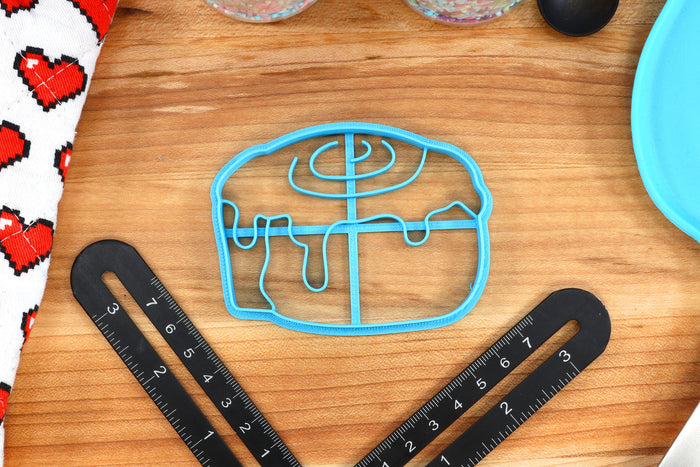Delicious Desert Cookie Cutters - Cake Roll, Cinamon Roll, Cupcake, gelatin Dessert, Pie Slice - Desert Shaped Cookies