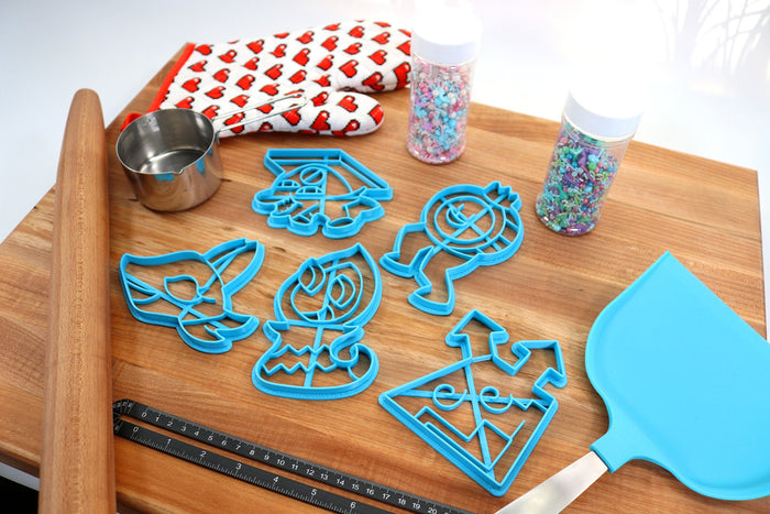 Deltarune Cookie Cutters Enemies - Tasque Manager, ViroVirokun, Rudinn, Popup, King Round  - Undertale /  Baking Gift