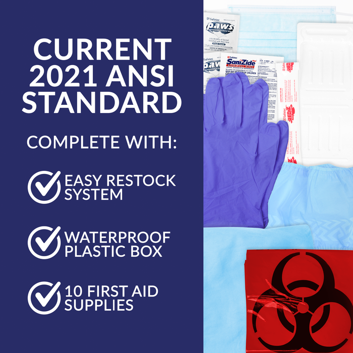 Deluxe PPE & Clean Up Kit Plastic