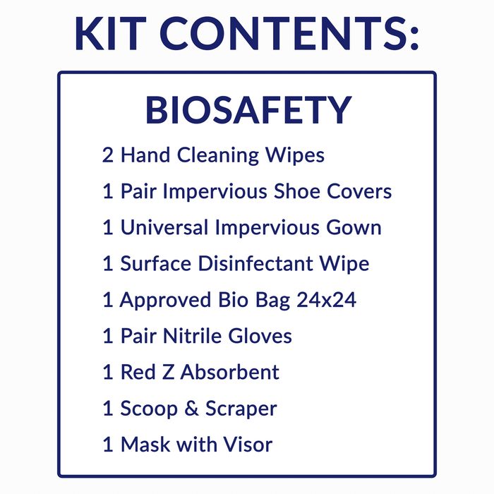 Deluxe PPE & Clean Up Kit Plastic