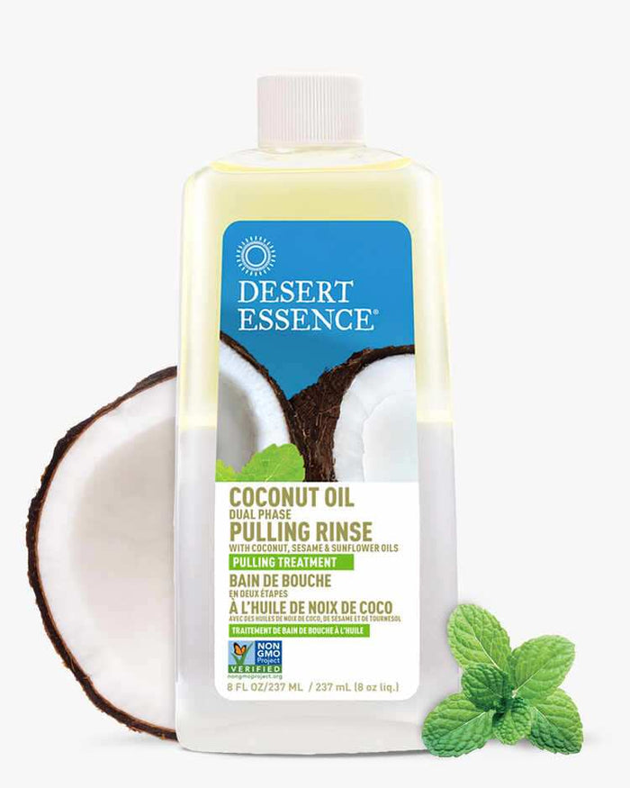 Desert Essence Coconut Oil Pulling Rinse - 8oz