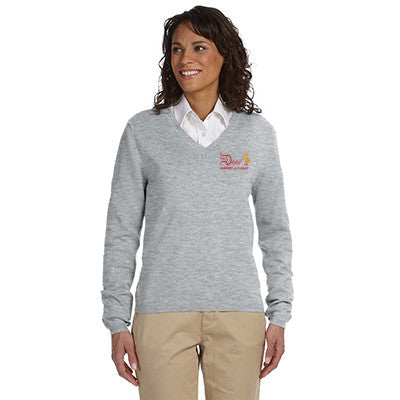 Devon & Jones Ladies' V-Neck Sweater