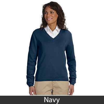 Devon & Jones Ladies' V-Neck Sweater