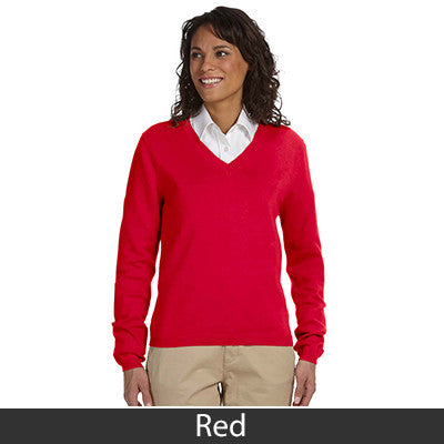 Devon & Jones Ladies' V-Neck Sweater