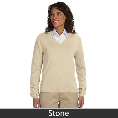Devon & Jones Ladies' V-Neck Sweater