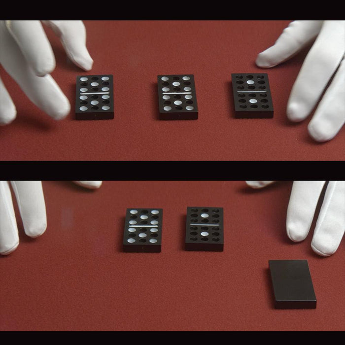 Domino Deception - Dominos Magically Change Places Right In Front Of The Spectator!