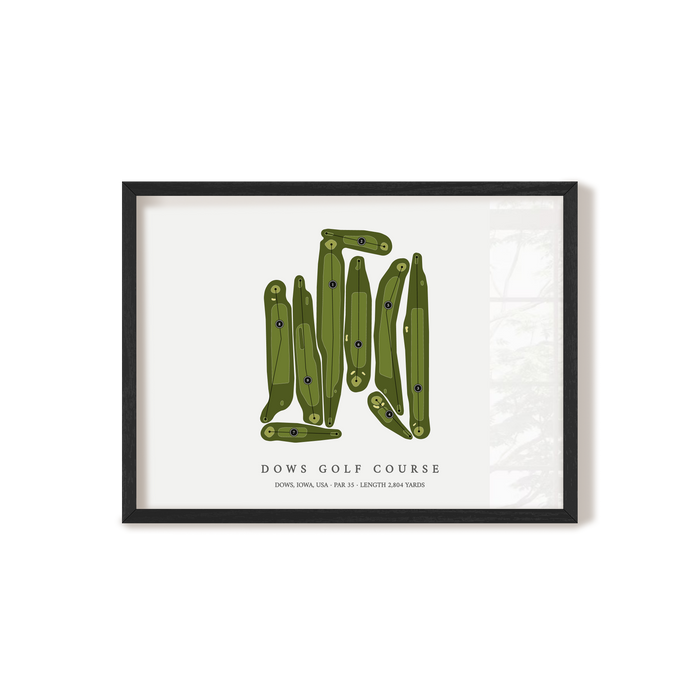 Dows Golf Course | Golf Course Map | Black+Frame