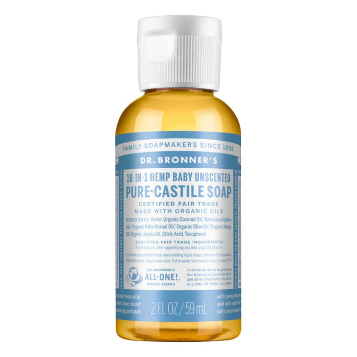 Dr Bronner's Pure Castile Liquid Soap - Baby/Unscented - L'Organic