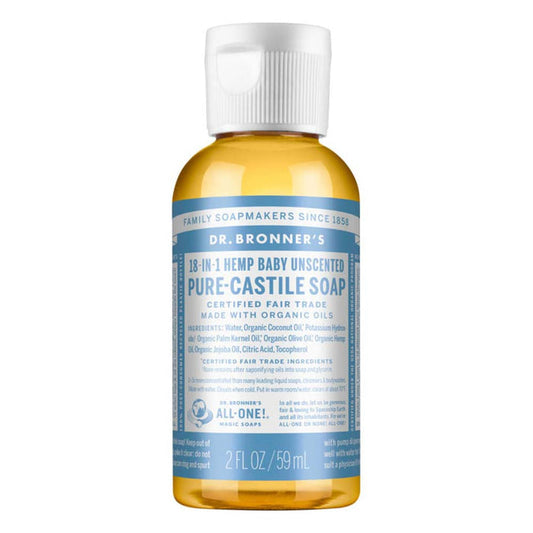 Dr Bronner's Pure Castile Liquid Soap - Baby/Unscented - L'Organic