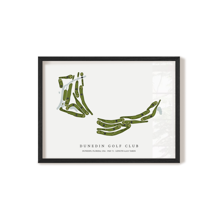 Dunedin Golf Club | Golf Course Print | Black Frame