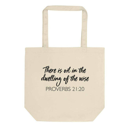 Dwelling of the Wise Eco Tote Bag at Your Oil Tools