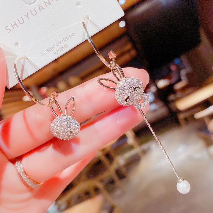 E1466 - Long Bunny Earrings