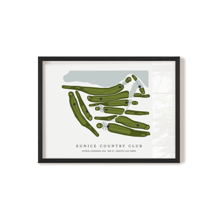 Eunice Country Club | Golf Course Map | Black+Frame