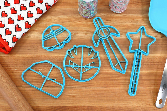 Even More Kirby Cookie Cutters- Star Wand, Kirby Sword, Meta Knight, Rock Kirby, UFO Kirby
