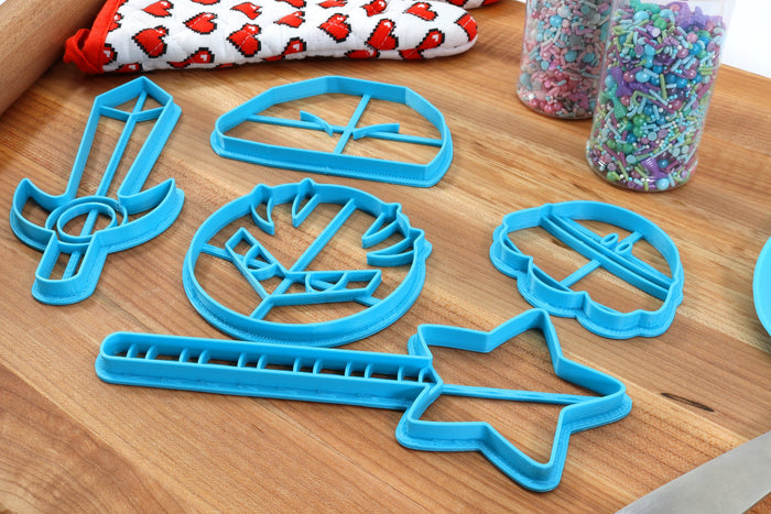 Even More Kirby Cookie Cutters- Star Wand, Kirby Sword, Meta Knight, Rock Kirby, UFO Kirby