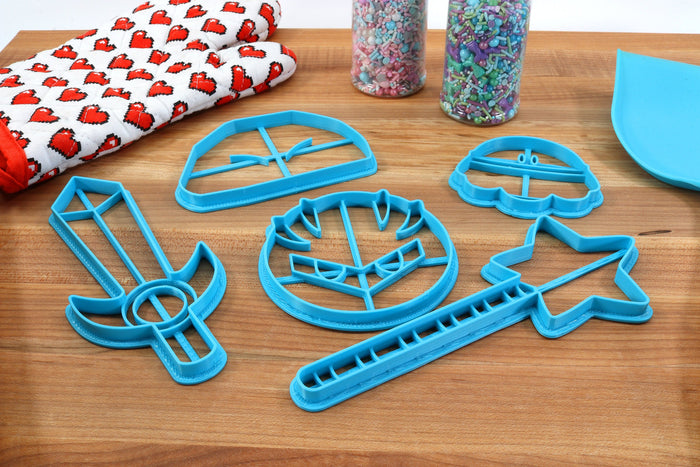Even More Kirby Cookie Cutters- Star Wand, Kirby Sword, Meta Knight, Rock Kirby, UFO Kirby