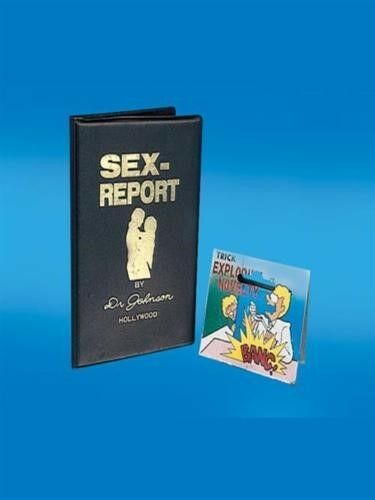 Exploding Sex Report Book -  When the Book is Opened... A "BANG" Sounds Out!