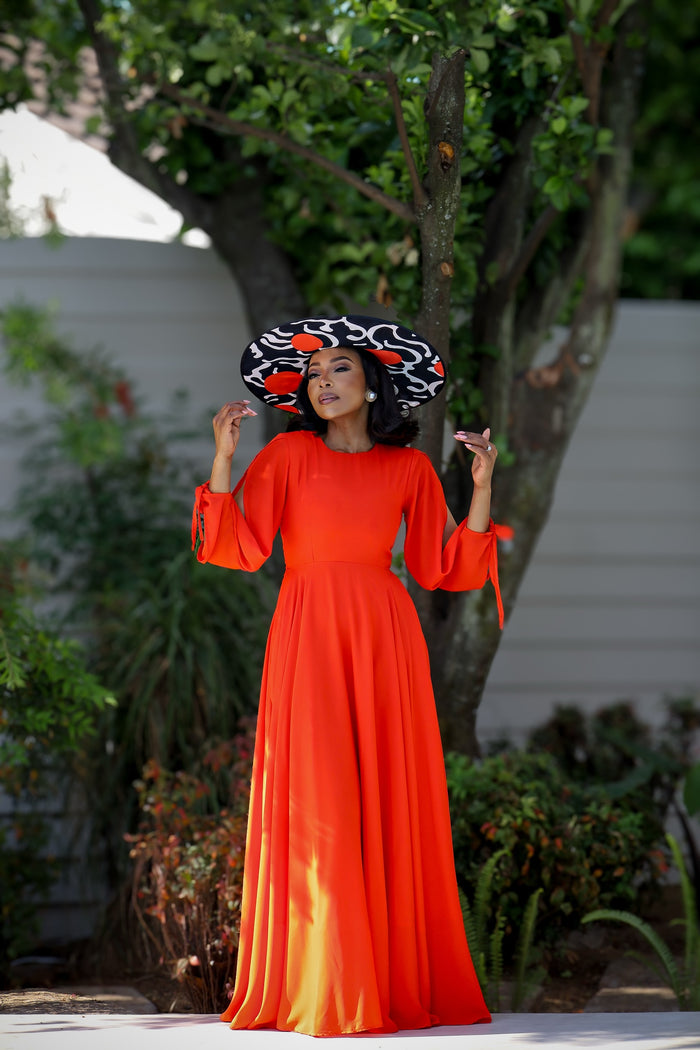Fabrosanz: Orange Maxi Dress