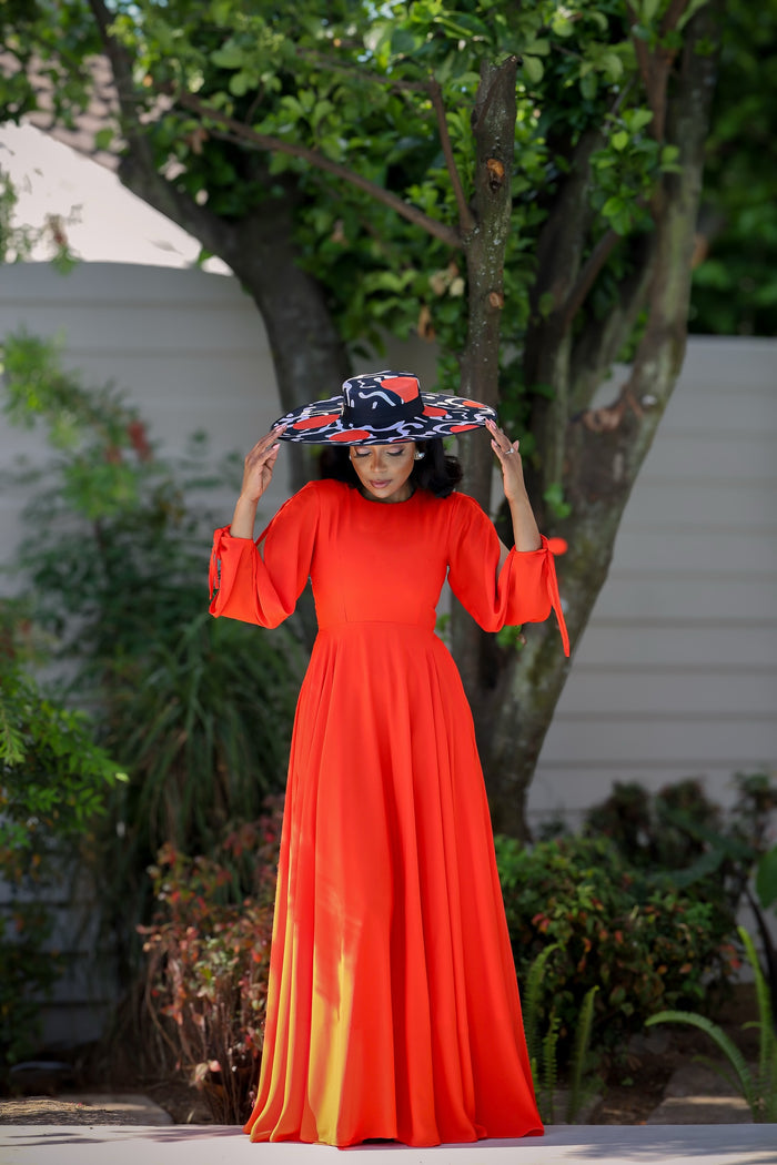 Fabrosanz: Orange Maxi Dress