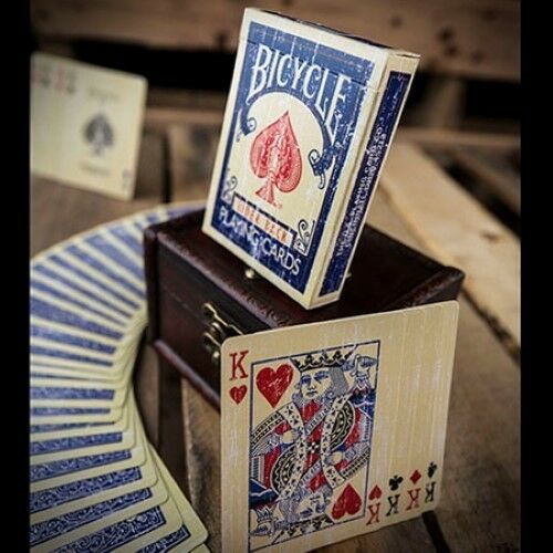 Faded Bicycle Card Decks - Available in Red or Blue Card Backs!