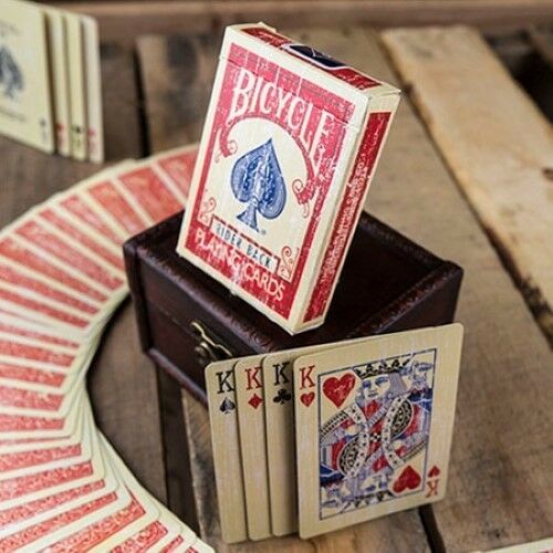 Faded Bicycle Card Decks - Available in Red or Blue Card Backs!