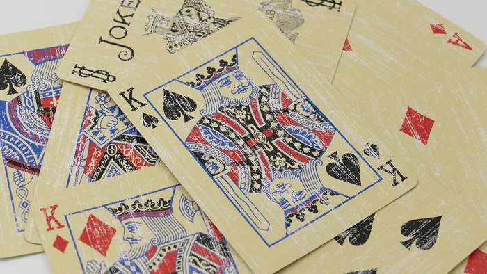 Faded Bicycle Card Decks - Available in Red or Blue Card Backs!