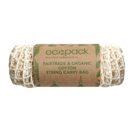 Ecopack Organic Cotton String Bag with Long Handle_1