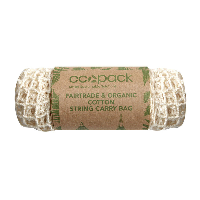 Ecopack Organic Cotton String Bag with Short Handle_1