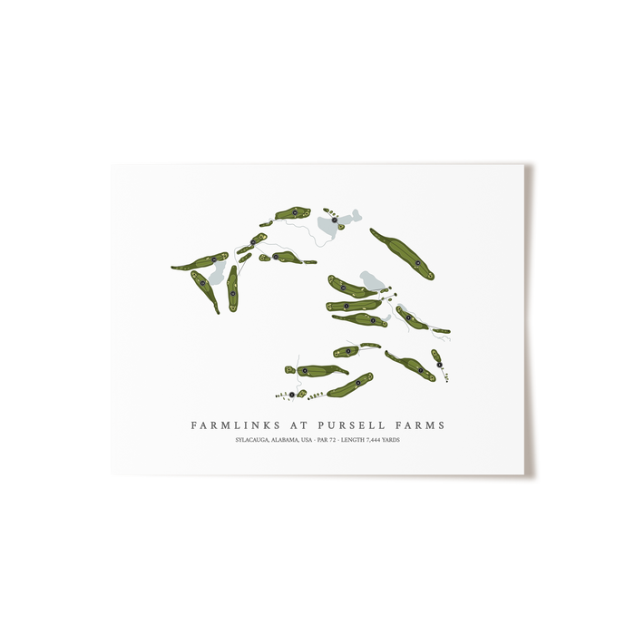FarmLinks at Pursell Farms | Golf Course Map | Unframed