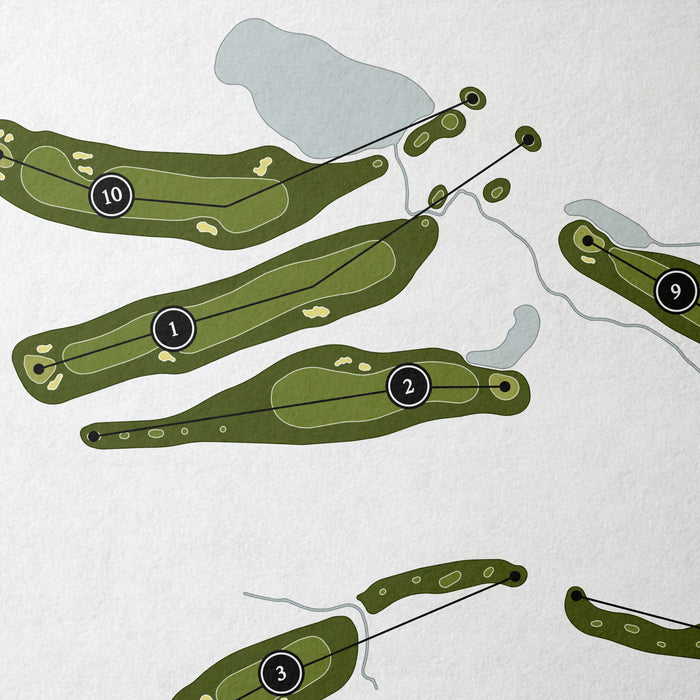 FarmLinks at Pursell Farms | Golf Course Map | Close+Up