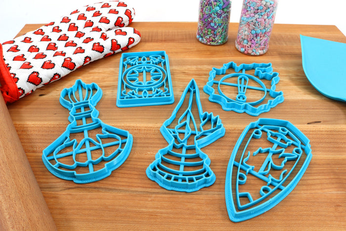 FFXIV Key Symbols Cookie Cutters -Astrologian Card Back, Haurchefant Shield, Aetheryte, Fantasia, Main Quest Icon FF14 Baking