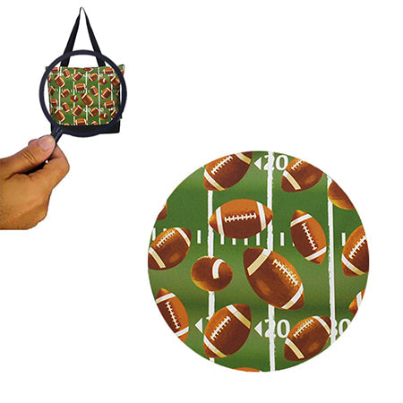 football tote bag, NGIL football tote, canvas football tote, football fan bag, football mom tote, football coach tote, football team tote, football game day bag, zippered football tote, football gear tote, football coin purse bag, everyday football tote, football print tote, football carryall bag, football practice tote, football teacher tote, monogram football tote, football shopping tote, football utility tote, football travel bag, football accessory tote