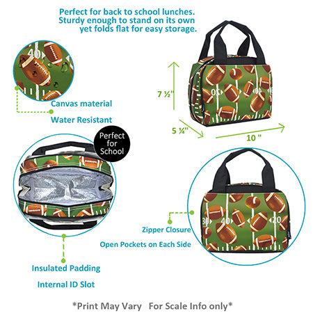 football lunch bag, NGIL football lunch bag, insulated football lunch bag, football cooler bag, football snack bag, canvas football lunch tote, football team lunch bag, football coach lunch bag, football fan lunch bag, football practice lunch bag, game day lunch bag, football school lunch bag, football carryall lunch tote, zippered football lunch bag, football teacher lunch tote, football nurse lunch bag, football player lunch box, monogram football lunch bag, sporty football lunch tote