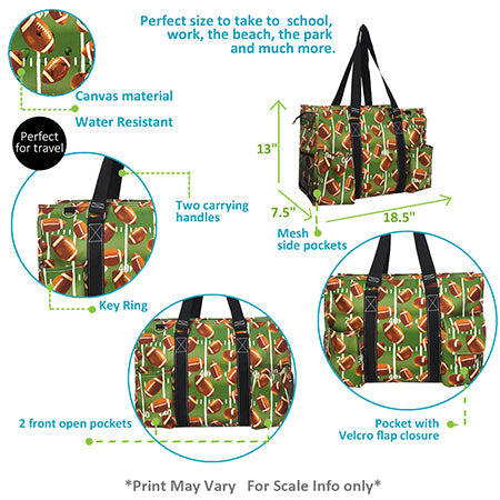 football tote bag, football organizer tote, NGIL football tote, football team mom bag, football coach tote, football gear bag, canvas football tote, football utility bag, football zippered tote, football caddy tote, football travel tote, football diaper bag, football game day bag, football practice tote, football mesh pocket tote, football field bag, monogram football tote, football fan bag, football grocery tote, football gift bag, football overnight tote