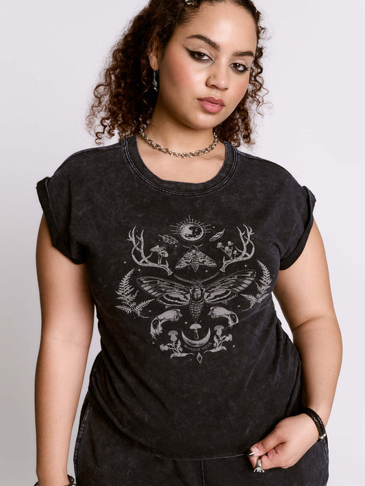 FOREST WITCH MINERAL WASH BABY TEE