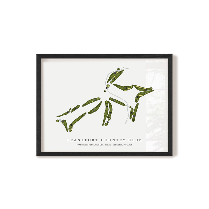 Frankfort Country Club | Golf Course Map | Black+Frame