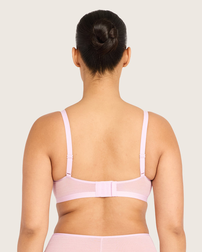 FreeMesh Crop Bralette - Pink Sorbet