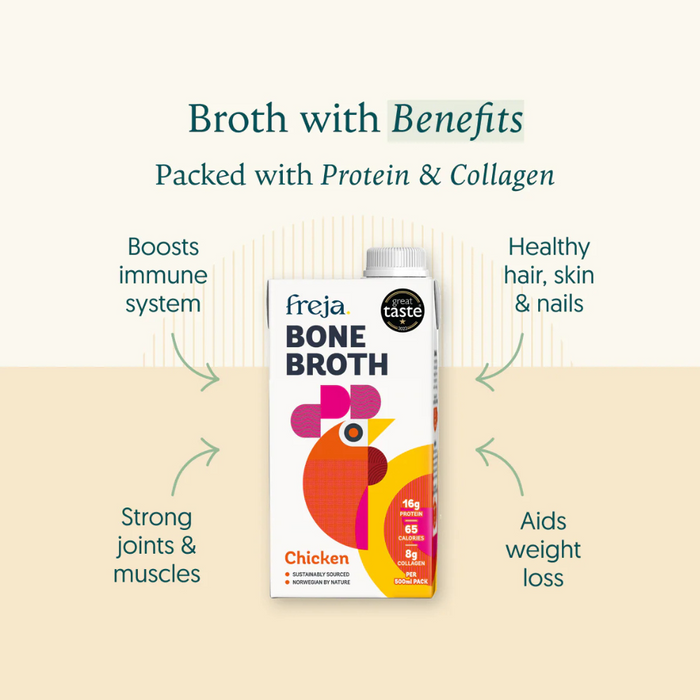 Freja Chicken Bone Broth Liquid 500ml x 6